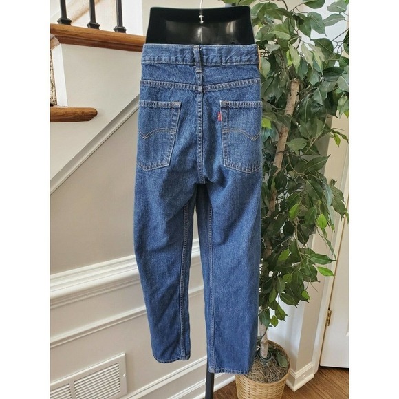 Levi's 550 Men's Blue Denim 100% Cotton Relaxed Fit 16 Husky Jeans Size 34/28 - Picture 5 of 10